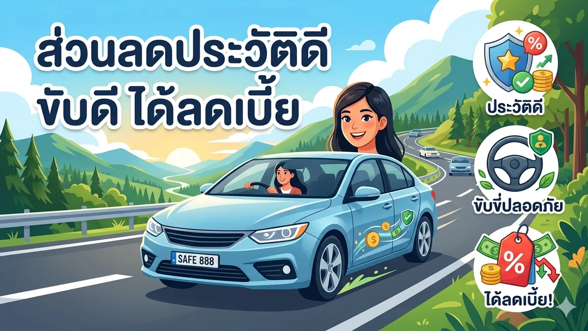 ส่วนลดประวัติดีคืออะไร ทำไมขับดีแล้วช่วยลดเบี้ยได้