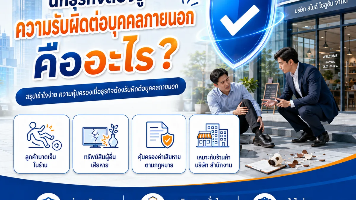 ความรับผิดต่อบุคคลภายนอกคืออะไร ทำไมธุรกิจควรรู้