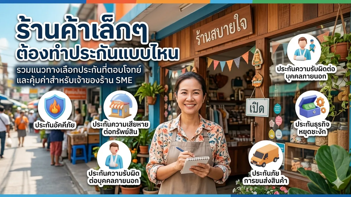 ร้านค้าเล็ก ๆ ควรเริ่มดูประกันทรัพย์สินจากตรงไหน