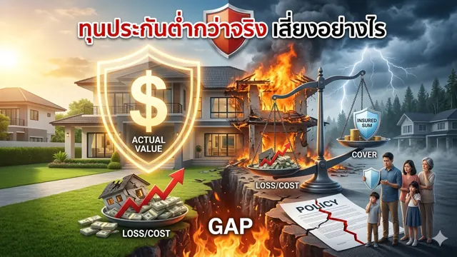 ทุนประกันต่ำกว่ามูลค่าจริง เสี่ยงอย่างไร